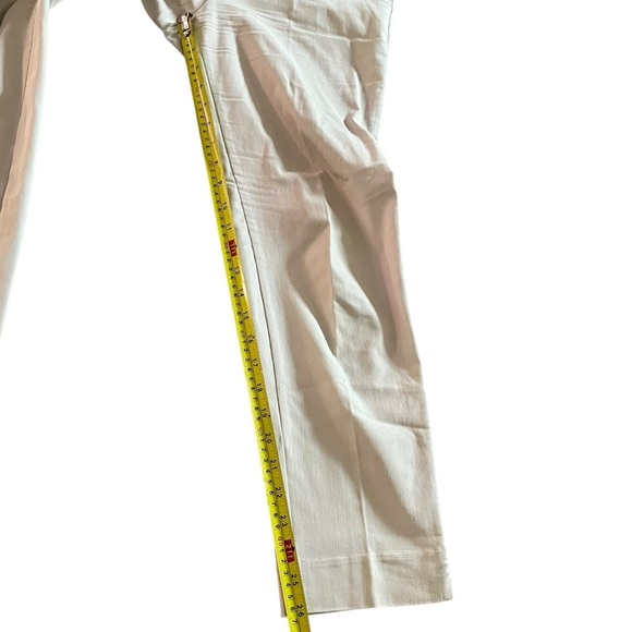 Cleo beige cream slim straight stretch pants women’s 6 minimalist office work - Picture 3 of 11